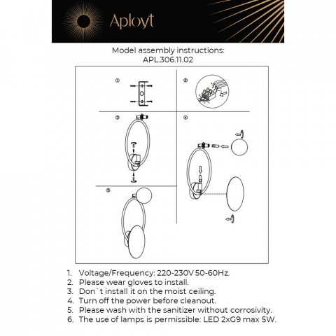 Бра Aployt Elonora APL.306.11.02