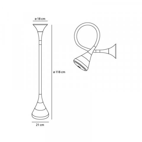 Бра Artemide Pipe 0674010A