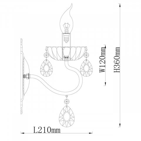 Бра De Markt City Свеча 683024301
