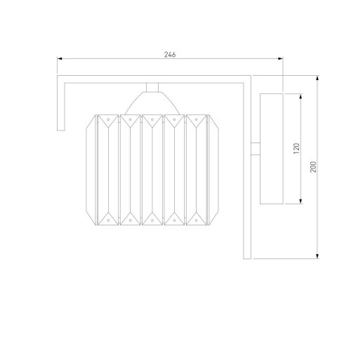 Бра Eurosvet April 10126/1 золото/прозрачный хрусталь Strotskis
