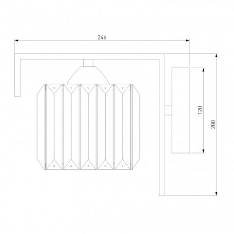Бра Eurosvet April 10126/1 золото/прозрачный хрусталь Strotskis