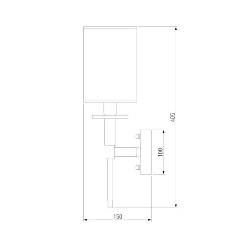 Бра Eurosvet Brielle 60132/1 хром