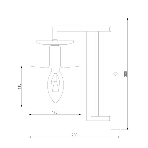 Бра Eurosvet Fargo 60123/1 хром