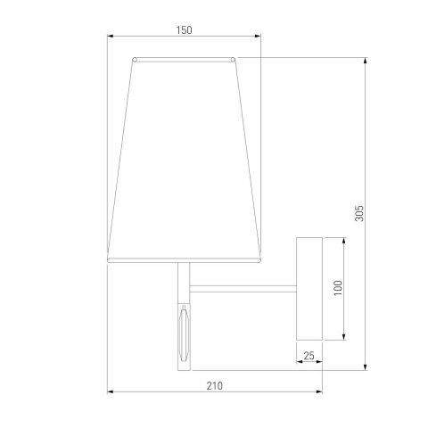 Бра Eurosvet Milazzo 60137/1 хром