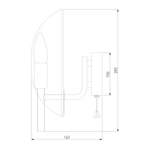 Бра Eurosvet Rocco 60135/1 латунь