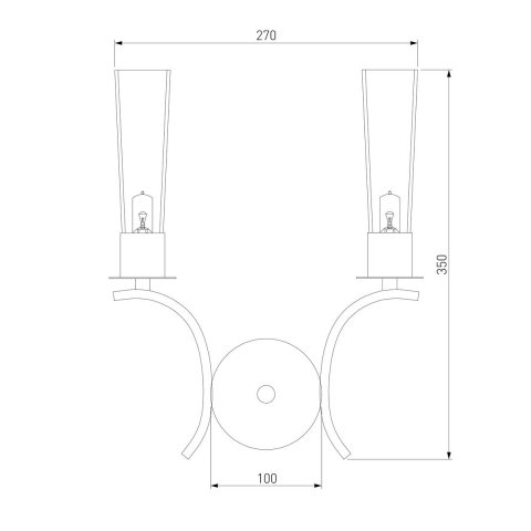 Бра Eurosvet Rosher 60141/2 хром