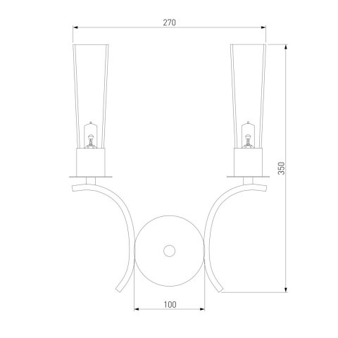 Бра Eurosvet Rosher 60141/2 латунь