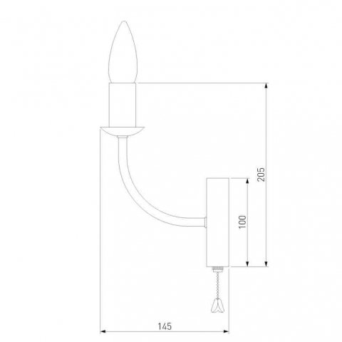 Бра Eurosvet Santi 60139/1 золото