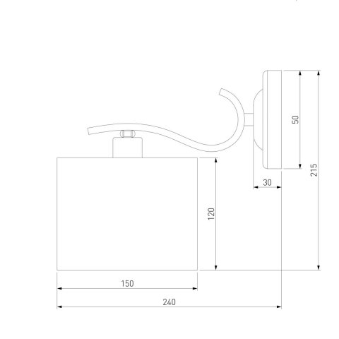 Бра Eurosvet Shantel 60111/1 хром