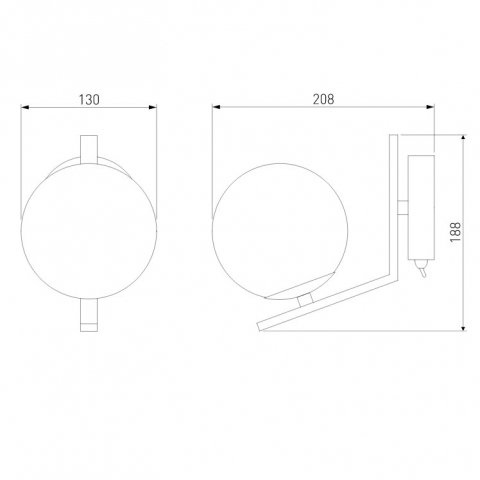 Бра Eurosvet Shape 70131/1 хром