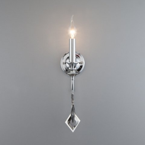 Бра Eurosvet Telao 10120/1 хром/дымчатый хрусталь Strotskis