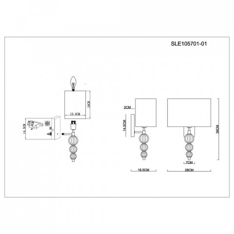 Бра Evoluce Ramer SLE105701-01