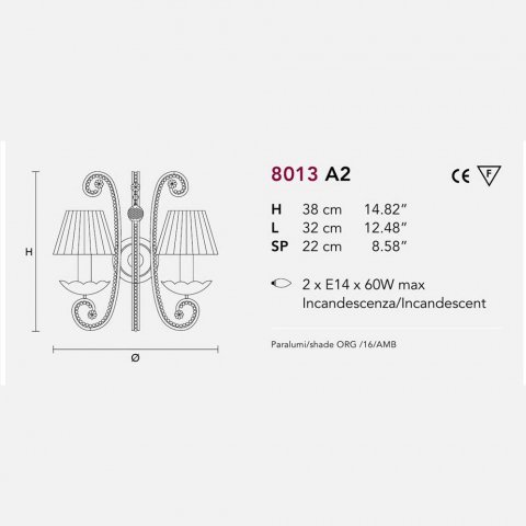 Бра Masiero 8013 A2 Asfour