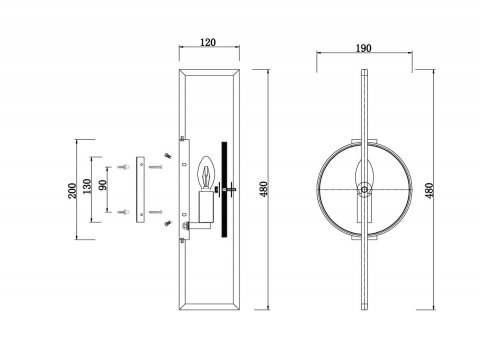 Бра Maytoni Marmo MOD099WL-01G