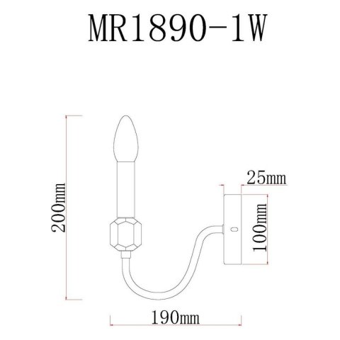 Бра MyFar Lena MR1890-1W
