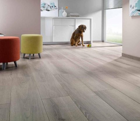 Ламинат Alsafloor Osmoze O437 Дуб Билдинг серый