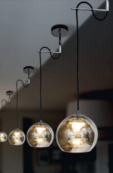 Подвесной светодиодный светильник Contardi Kubric So Chrome