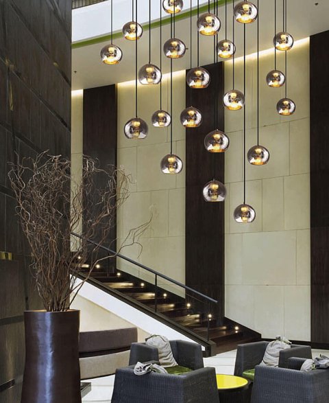 Подвесной светодиодный светильник Contardi Kubric So Chrome