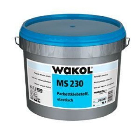 Клей для паркета, эластичный WAKOL MS 230 (18 кг)