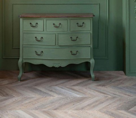Замковый виниловый пол Vinilam Parquet Chevron RI153616CL4 Шеврон Шампань