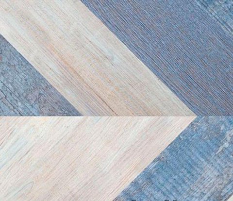 Замковое напольное пробковое покрытие Corkstyle Chevron Blue