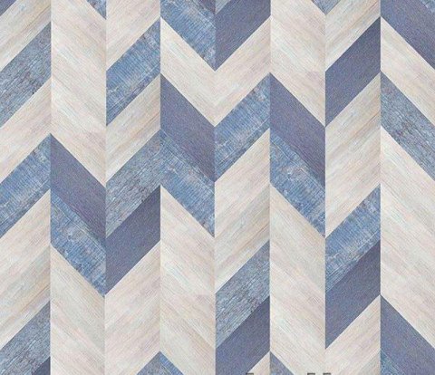 Клеевое напольное пробковое покрытие Corkstyle Chevron Blue