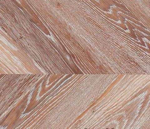 Клеевое напольное пробковое покрытие Corkstyle Chevron Brown