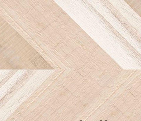 Клеевое напольное пробковое покрытие Corkstyle Chevron Creme