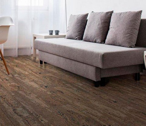 Замковое напольное пробковое покрытие Corkstyle Cork Pro Comprido Brown