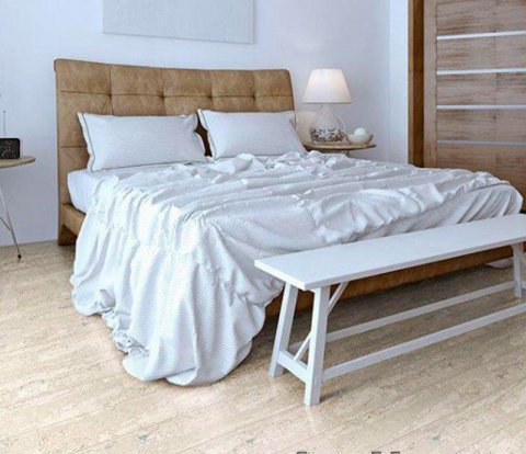 Замковое напольное пробковое покрытие Corkstyle Cork Pro Comprido Milk