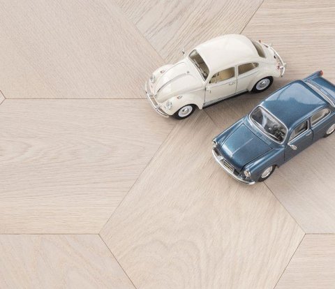 Модульный паркет Coswick Parquetry Tile Дуб Белый Иней