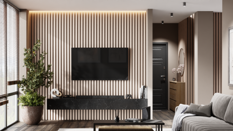 Рейка МДФ  РП-2.16.2800 Кремовая