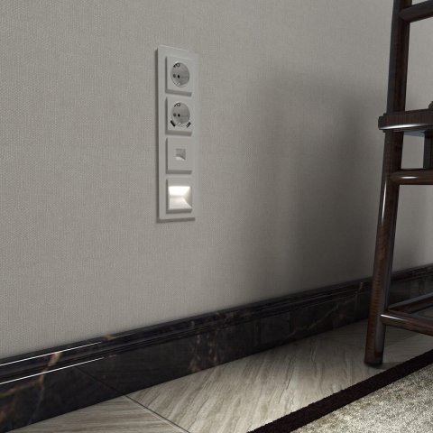 Телефонная розетка RJ-11 Werkel белый W1182001 4690389155383