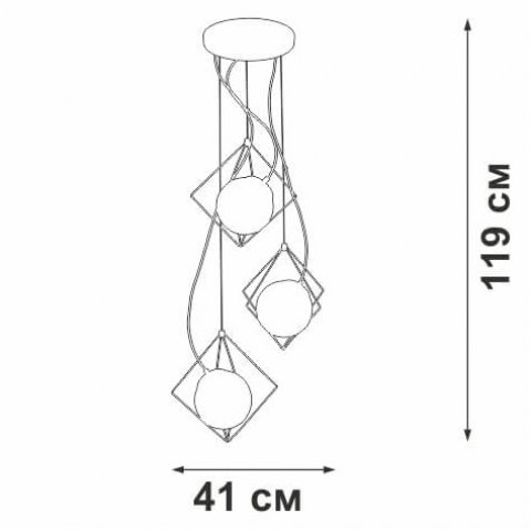 Подвесной светильник Vitaluce V4713-1/3S