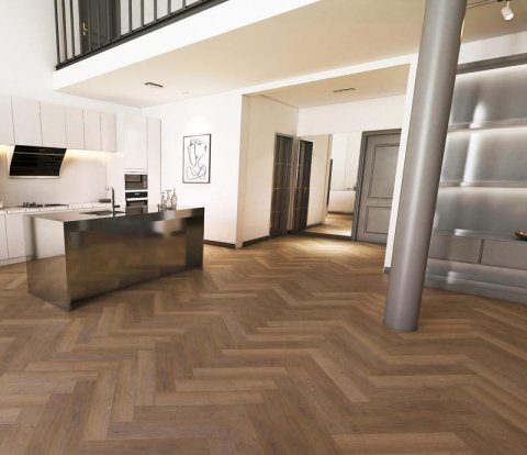 Замковый виниловый пол Floorwood Authentic 1510 Тёмный замок