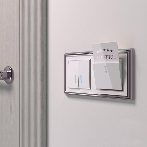 Выключатель Werkel двухклавишный проходной с подсветкой белый W1122101 4690389155222