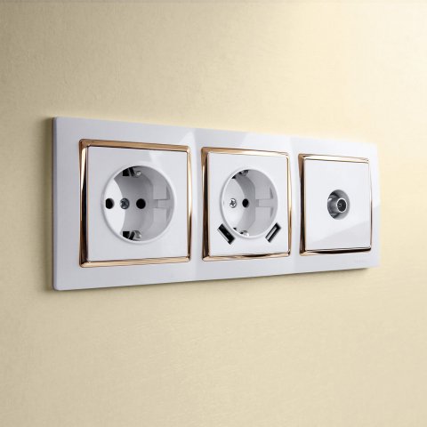 ТВ-розетка оконечная Werkel белый W1183001 4690389155390