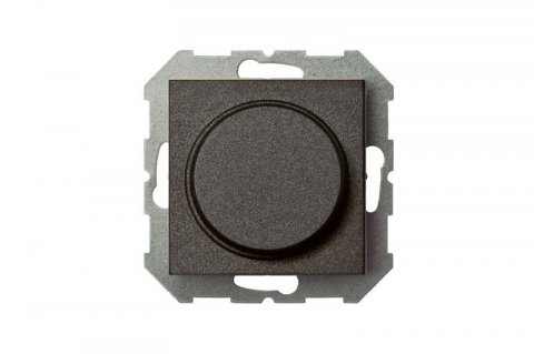 Диммер поворотно-нажимной Liregus Epsilon антрацит 28-1112