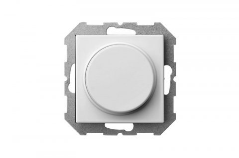 Диммер поворотно-нажимной Liregus Epsilon белый 28-0141