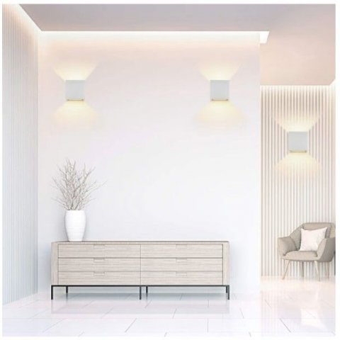 Уличный настенный светодиодный светильник Elvan BR-310-6W-WW-Wh