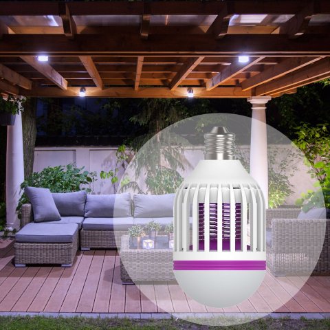 Лампа светодиодная антимоскитная Apeyron E27 15W 6500K белая 13-05