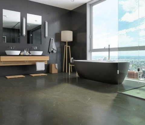 Кварцевый SPC ламинат Fargo Stone 68S451 Имперадор Грей