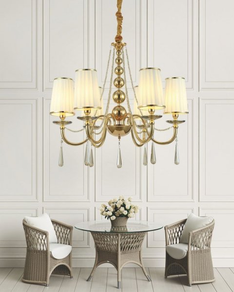 Подвесная люстра Lumina Deco Fabione LDP 1200-6 F.GD