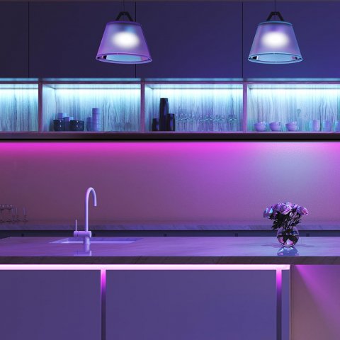 Светодиодная влагозащищенная лента Apeyron 14,4W/m 60LED/m 5050SMD разноцветная 5M 00-75