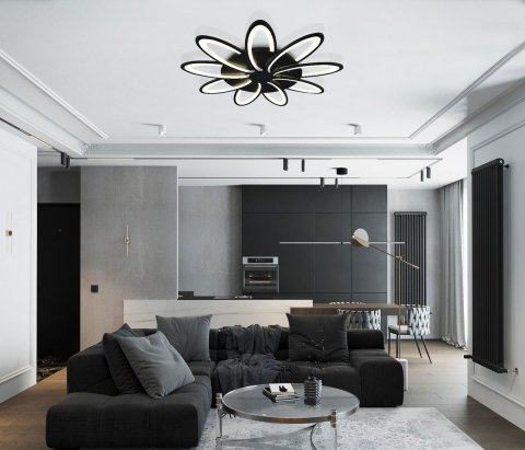 Потолочная светодиодная люстра Natali Kovaltseva High-Tech Led Lamps 82009 Black