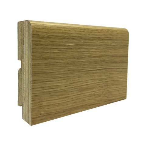 Плинтус Finitura Dekor Дуб без покрытия R5 70 х 15 х 2400 мм