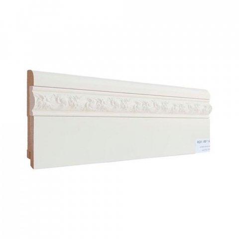 Плинтус Finitura Dekor R9-VR3V с фигурной вставкой под грунтом 70 х 16 х 2440 мм