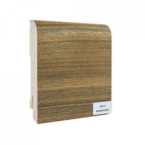 Плинтус Finitura Dekor Орех американский R13 70 х 15 х 2400 мм