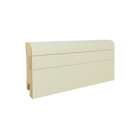 Плинтус Finitura Dekor R9-V с гладкой вставкой под грунтом 70 х 16 х 2440 мм