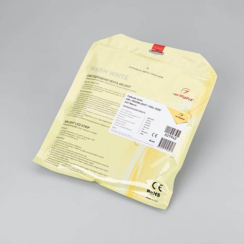 Гибкий неон Arlight 6.8W/m 168LED/m 2835SMD теплый белый 5M ARL-Moonlight-1004-Side 24V Warm 027942